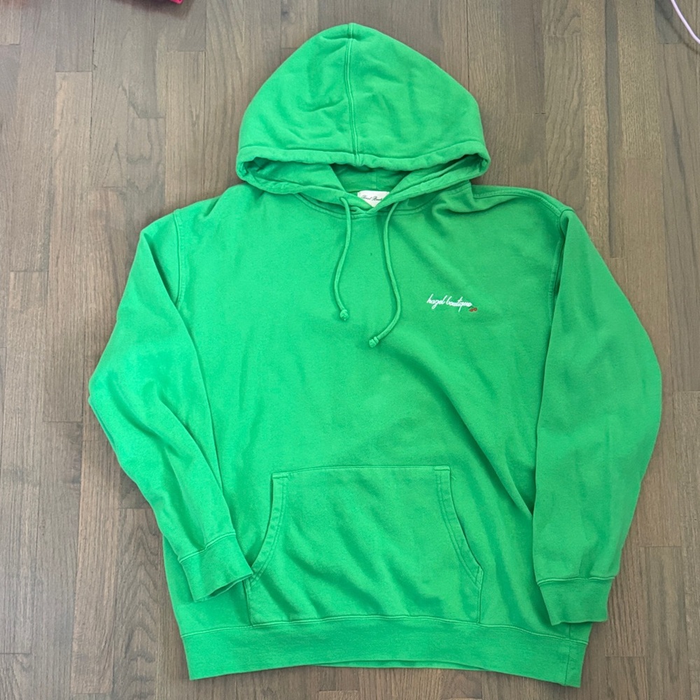 Vibrant Green Hoodie by [Brand]